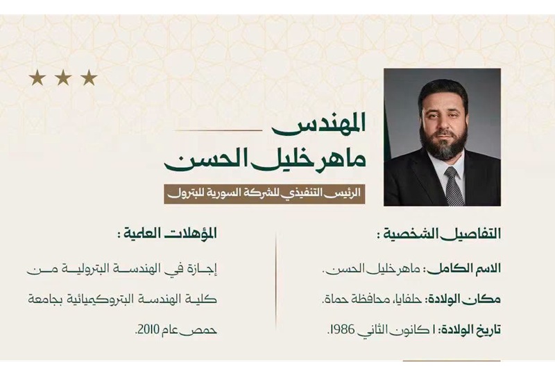 ماهر خليل الحسن.. نبذة مهنية عن الرئيس الجديد للشركة السورية للبترول